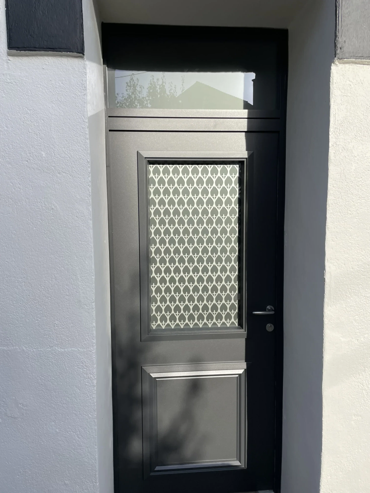 porte entrée alu grille deco-QUIMPER-PSV MENUISERIES