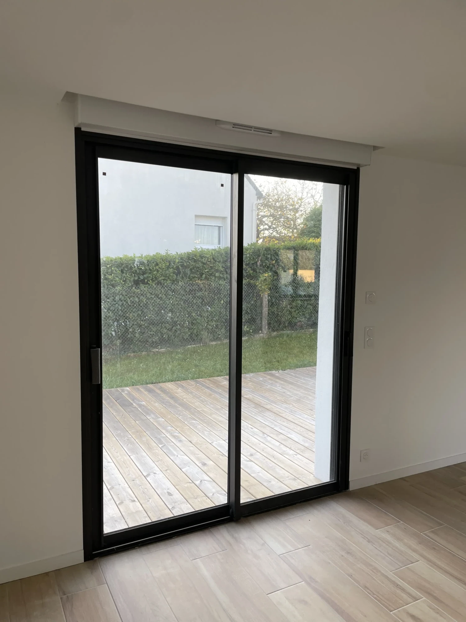 baies vitrée coulissante vue interieur_QUIMPER_PSV MENUISERIES