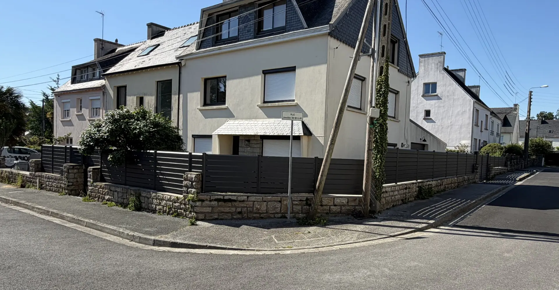 ensemble portail aluminium portillon et clôture sur mesure- QUIMPER-PSV MENUISERIES